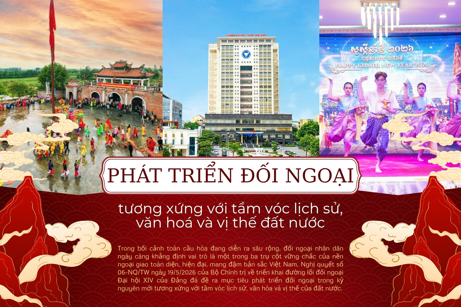 Phát triển đối ngoại tương xứng với tầm vóc lịch sử, văn hoá và vị thế đất nước