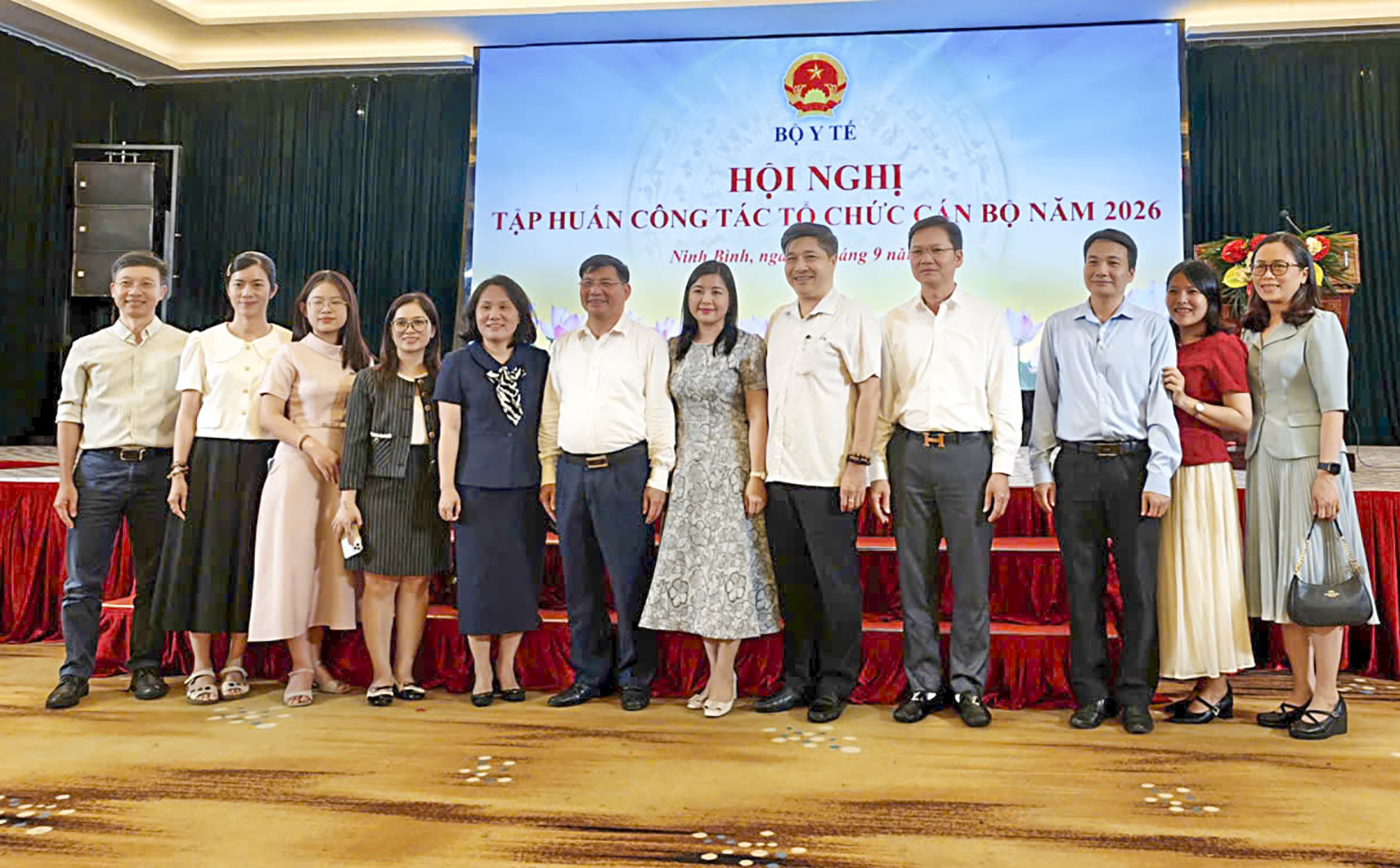 Các đại biểu tham dự Hội nghị tập huấn công tác tổ chức cán bộ năm 2026 tại Ninh Bình